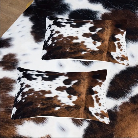 Cow Print Comforter Set - Brown and White - Picture 2 of 2